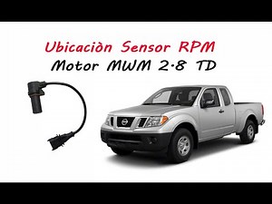 Ubicacion de sensor RPM/Motor MWM 2.8 TD/Nissan Frontier /X Terra /Chevrolet S10 / Crankshaft Sensor
