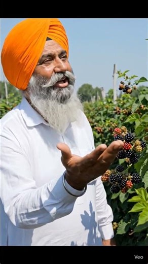 "Farmer growing blackberry crops very successfully and happy with the harvest" #viral #farming "