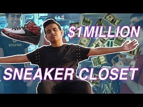 Money Kicks' 1 MILLION DOLLAR SNEAKER CLOSET | Rashed Belhasa Closet Tour | MainstreetTv