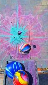 The Moment Paint Explodes Everywhere 💥🎨 #satisfying #asmr