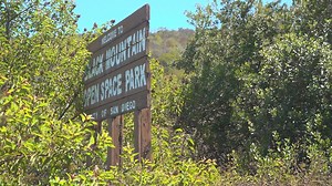Water flow continues off Black Mountain in Rancho Peñasquitos