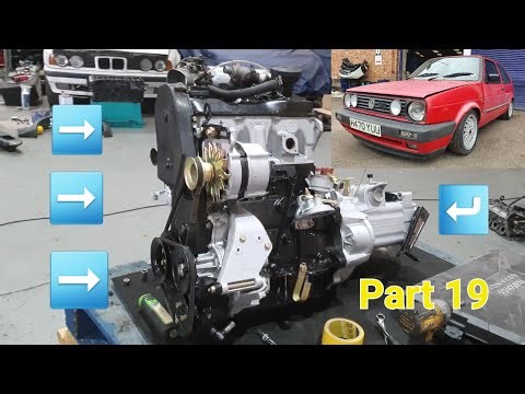 VW Golf MK2 1.8 GTI restoration part 19, water pump; timing belt; exhaust manifold; intake; done ✔️