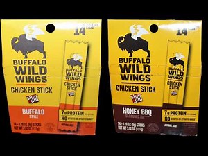 Buffalo Wild Wings Slim Jim Chicken Stick: Buffalo Style & Honey BBQ Seasoned Review