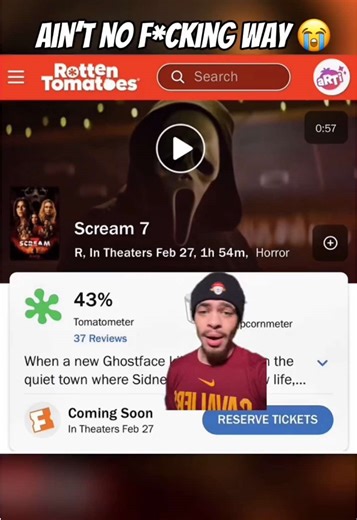 Lowest in the franchise is insane #fyp #foryou #scream7 #screammovie #ghostface