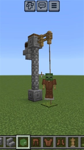 Minecraft Hanging Zombie 😱 Scary Trap! || Royal Gaming #shorts