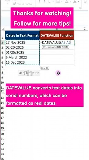 DATEVALUE Explained in One Simple Trick!