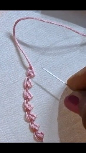 Mountmellick stitch #embroidery #crafting #handmade #reels #viralpost2025 💖💖💖 | Ruma Dey