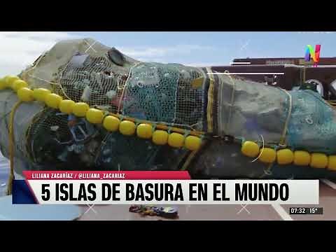 What are the five garbage patches in the world?