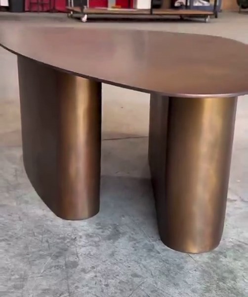 Solid Brass Oval Sculptural Coffee Table, Antique Hand-finished Luxury Furniture - Etsy