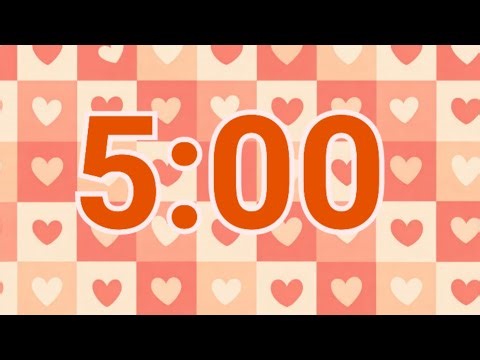 5-Minute Heart Pattern Timer | Cute & Calm Valentine