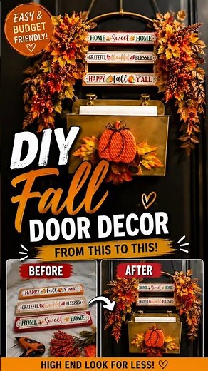I Turned Cheap Fall Decor Into THIS! 😍🍂 | Easy Fall DIY #diydecor #falldecorating #diy #falldiy