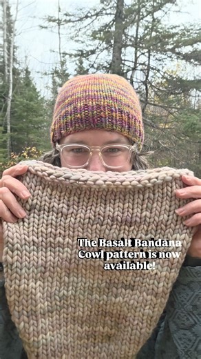The Basalt Bandana Cowl pattern is now available! I made this one with Whole Grain, Malabrigo Rasta. Yarn and cowl are available in the shop. 🧶🧶🧶 @malabrigoyarn To celebrate the new pattern, all my patterns are on sale. Save 20% off with code: BASALT through Sunday on patterns on my website, Etsy, and Ravelry. Peep my stories all weekend to see the beautiful cowls my testers made!! I can't wait to share them! #basaltbandanacowl #knitting #northroadknits | North Road Knits
