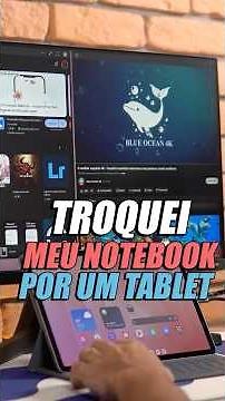TROQUEI meu NOTEBOOK por um TABLET! Qual melhor SISTEMA? iPadOS vs. Samsung ONE UI