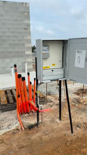 All Ground Electrical on Instagram: "⚡️ temp site power 🔥 Here is a little update on our project in aura which is a 5 tenancy precinct. The team smashed out the temp feed for a new site shed which the needed to ✅ Pull through a new cable in an existing conduit ✅ Instal an overhead cat wire to the new site shed ✅ Installing a new safety switch in the board ✅ Make sure everything is functioning correctly. #build #building #reno #renovation #sunshinecoast #electrician #localelectrician #sunshineco