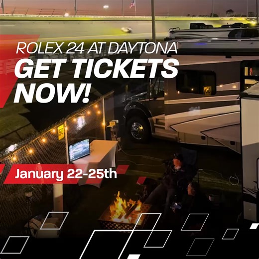 🎟 GET TICKETS 🎟 for the ROLEX 24 AT DAYTONA! January 22 - 25 brings a weekend full of the best on-track action! ⭐️ Admission & Garage Access Options ⭐️ - 4-day and 2-day Ticket Options. - Your multi-day admission to the Rolex 24 also includes entry to the ROAR Before the Rolex 24, January 16–18, which serves as the final dress rehearsal with practice sessions. - Parking, Hospitality, and other options available. 👨‍👧‍👦 Kids 12 & under free with a paid adult ticket. From sunrise to sunset and