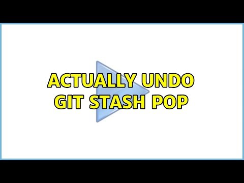 Actually undo git stash pop (4 Solutions!!)