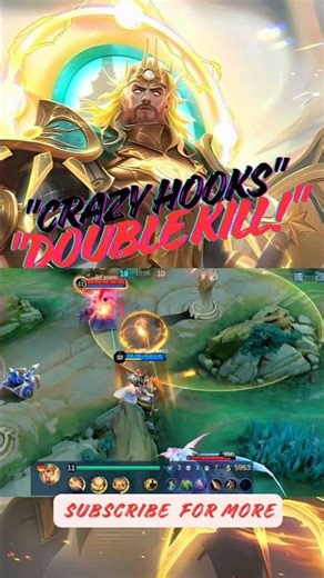 Minisitthar double kill with clean hooks and a perfect ult!🔥#MLBB #Minsitthar #MobileLegends #Shorts