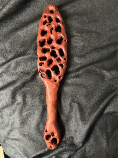 Blood Reef Handmade Wooden Paddle – Artisan Spanking & Impact Play Paddle - Etsy