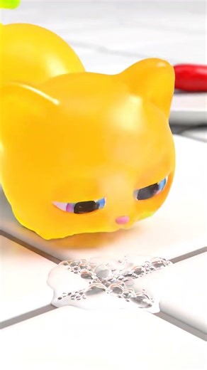 SPICY Slime Cat! 🌶️🔥 Wait for the melt...