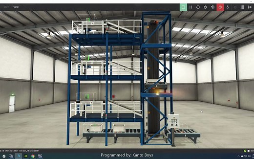 使用Siemens S7 1200 TIA portal 15 在Factory IO实时仿真中对电梯进阶练习进行编程