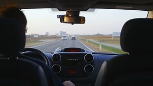 Backseat View Driving Car Slow Motion Stock Footage Video (100% Royalty-free) 1018532497 | Shutterstock
