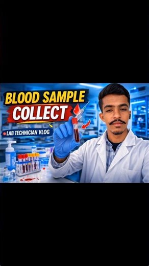 Blood Sample Collection | Lab Technician Mini Vlog #shorts #labroutine