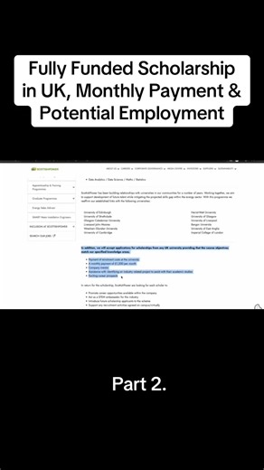 Fully-Funded Scholarship in the UK for Energy Careers