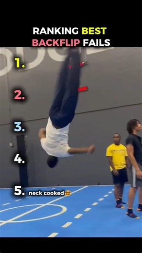 Ranking These Backflips Before They Break Their Necks☠️ #backflip #fails #ouch