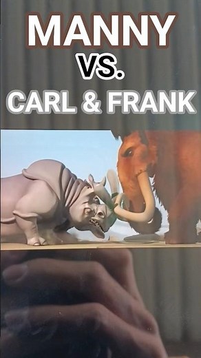 ICE AGE (2002) Manny VS Carl & Frank