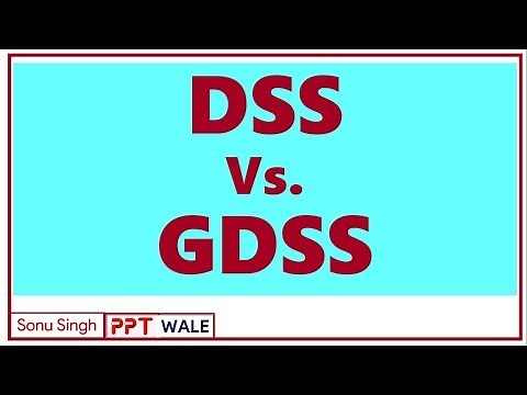 DSS vs GDSS | Decision support system | Group decision support system | MIS | BBA/MBA | ppt