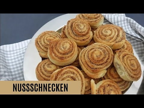 Homemade nut rolls recipe | Nut filling for yeast rolls | Yeast cake with nut filling