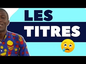 Comment comptabiliser les Titres ?