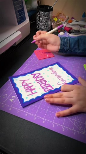 Handmade Birthday Card for Grandma