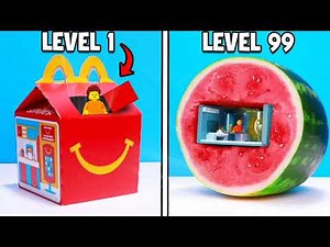 Level 1 to 100 SECRET LEGO Bases