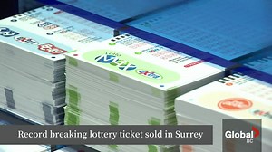 $80M Lotto Max ticket sold in Surrey