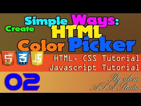 Create HTML Color Picker [Simple Way] 02 Create Color List with PHP [Javascript PHP Tutorial]