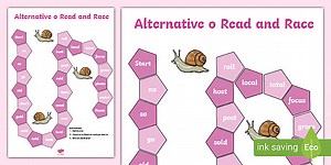 Alternative Long o Sound Phonics Read and Race Game