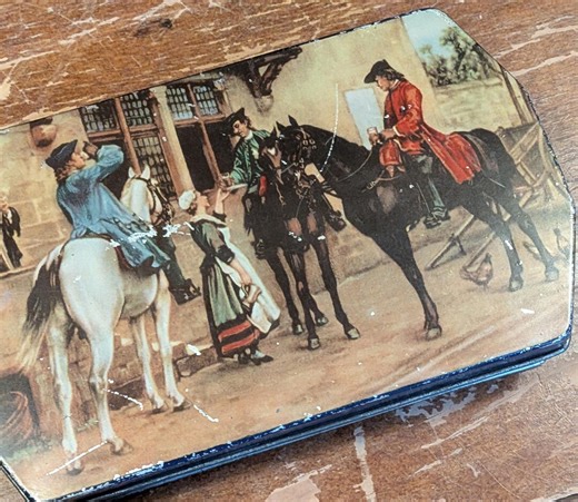 Vintage Candy Tin 18th Century Horsemen Riley’s Toffee England – 1950s - Etsy
