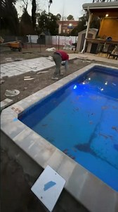 Bullnose paver coping around a pool we are remodeling. #pavers #coping #pool #poolcoping
