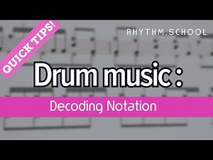 How to read drum music