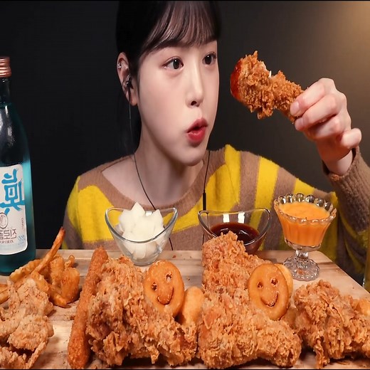 Chicken Mukbang Asmr part 1 | Boki asmr