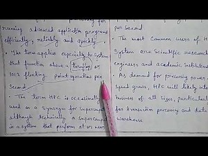 Part-5:High Performance Computing in brief