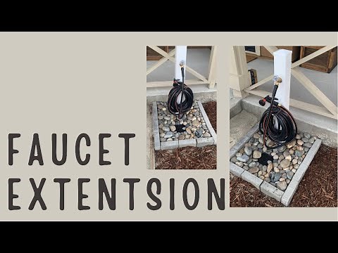 How to Install a Portable Garden Hose Faucet Extension