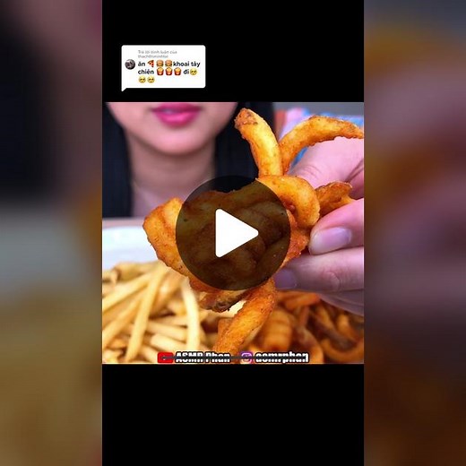 French Fries Eating Mukbang ASMR Phan