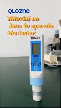 How to operate DOZ30 dissolved ozone testing meters