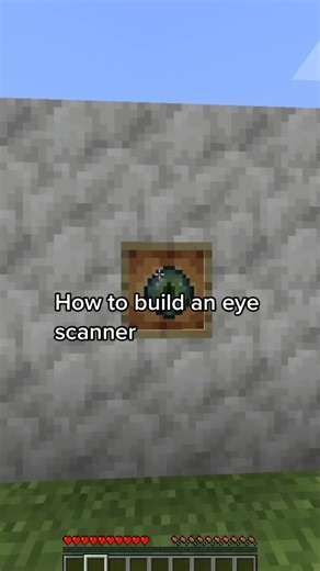 How to Build an Eye Scanner in Minecraft