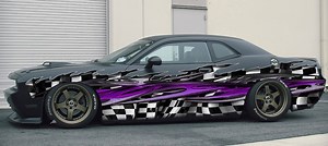 Checkered Flag Street Racing Car Vinyl Graphics, Racing Flag Car Side Wrap, 3D Racing Flag Car Side Vinyl Decal, Checkered Flag Car Design - Etsy