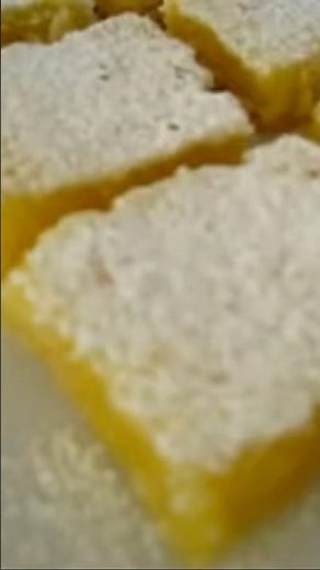 Homemade LEMON BARS 🍋 So YUMMY 😋 #fun #lemon #dessert #easy #recipe #tutorial