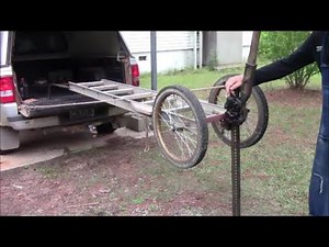 One Man Deer Loading with a Homebuilt Deer Carrier