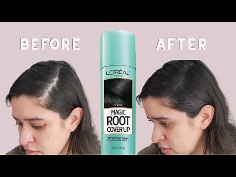 How To Cover Up Thinning Hair | L'Oreal Magic Root Cover Up | Glam-Mas 2020